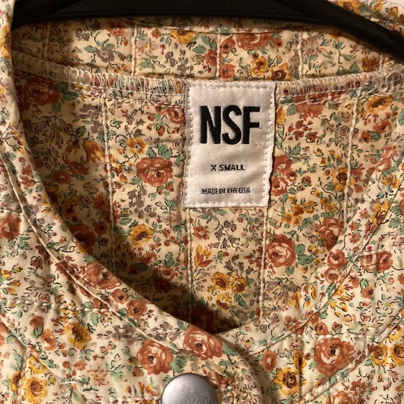 NSF Quilted Floral Button-Up Jacket - Picture 7 of 11